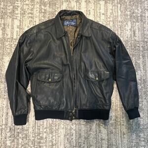 Cougar International Rn 68773 Size 2X Black Leather Coat